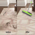 Green and Silver Versatile Pet Hair Remover Rubber Broom & Squeegee - 125cm Adjustable Stainless Steel Handle for Carpets, Floors & Windows