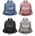 Blue Chic Women's PU Leather Convertible Backpack - Anti-Theft Design, Multi-Pocket Shoulder Bag with Tassel