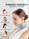 Size S Light Blue Ergonomic Neck Support Brace - Soft Cervical Collar for Posture Correction and Pain Relief