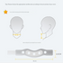 Size S Light Blue Ergonomic Neck Support Brace - Soft Cervical Collar for Posture Correction and Pain Relief