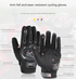 Size M Purple and Black Protective Motorcycle Riding Gloves - Hard Knuckle Armour & Touchscreen Fingertips