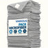 Grey Premium All-Purpose Microfiber Cleaning Cloths (20-Pack) - Ultra Absorbent Grey Towels for Car, Kitchen & Home
