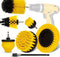 Yellow and Black Complete 7-Piece Drill Brush Power Scrubber Set - All-Purpose Cleaning Kit for Bathroom, Tile, Car Detailing & More