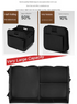 Red and Black Heavy Duty Collapsible Car Boot Organiser - Large 65L Waterproof Trunk Storage Box with Compartments for SUV & Car
