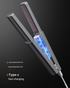 Dark Grey Compact Cordless Hair Straightener - Portable 2-in-1 Mini Flat Iron, USB-C Rechargeable for Travel & Touch-ups