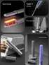 Dark Grey Compact Cordless Hair Straightener - Portable 2-in-1 Mini Flat Iron, USB-C Rechargeable for Travel & Touch-ups