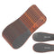 Brown Professional Pedicure Foot File 10-Pack - Double-Sided Callus Remover with Wooden Handle