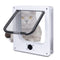 Size XL White 4-Way Locking Pet Flap Door for Cats and Small Dogs - Weatherproof Magnetic Cat Door