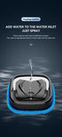 Black Smart Robotic Floor Mop with Humidifier Spray - Ultra-Slim Automatic Wet & Dry Floor Cleaner