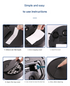 Black 3-in-1 Smart Robot Vacuum Cleaner - Automatic Sweeping, Mopping & Suction for Hard Floors & Pet Hair