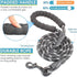 Red 3-in-1 Tangle-Free Dog Leash for 1-3 Dogs - Heavy Duty Bungee Coupler with Reflective Stitching & Padded Handle