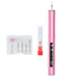 Pink Rechargeable Electric Nail Drill Pen with UV Curing Lamp - Professional All-in-One Manicure Pedicure Kit for Polishing & Gel Removal