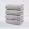 Light Grey Plush Cotton Hand Towel Set (4-Pack) - Ultra Soft, Absorbent & Quick-Drying Face Towels for Bathroom