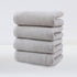Light Grey Plush Cotton Hand Towel Set (4-Pack) - Ultra Soft, Absorbent & Quick-Drying Face Towels for Bathroom