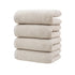 Khaki Plush Cotton Hand Towel Set (4-Pack) - Ultra Soft, Absorbent & Quick-Drying Face Towels for Bathroom