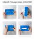 Red 2 Pcs Creative Building Block Tissue Box Holder - Wall-Mounted & Desktop Dispenser for Bathroom, Kids Room & Office Decor