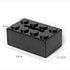 Black 2 Pcs Creative Building Block Tissue Box Holder - Wall-Mounted & Desktop Dispenser for Bathroom, Kids Room & Office Decor
