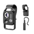 Black Portable 200X Clip-On Microscope Lens for Smartphone - HD Pocket Magnifier with CPL Filter and LED Light(excluding mobile phones)
