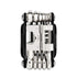 Black and Silver 16 in 1 Bicycle Repair Multi Tool - Compact Folding Bike Tool Kit with Chain Breaker for MTB Road Cycling