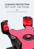 Red and Black Secure Grip Bike Phone Mount - Adjustable 360 Rotation Bicycle Handlebar Holder, Universal Cradle for MTB & Road Cycling