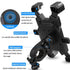 Blue and Black Secure Grip Bike Phone Mount - Adjustable 360 Rotation Bicycle Handlebar Holder, Universal Cradle for MTB & Road Cycling