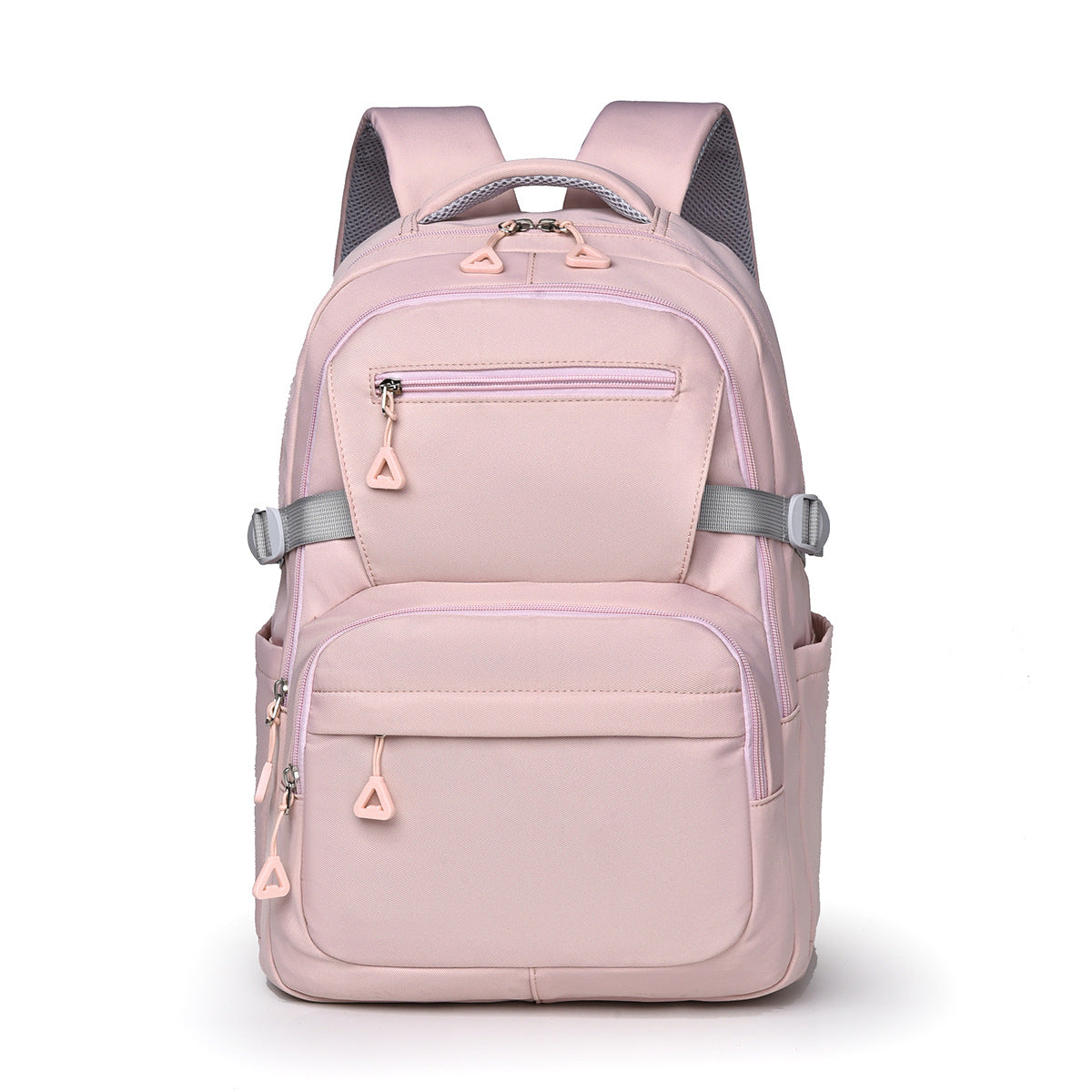 Pink Trendy Korean-Style Large-Capacity Backpack for Women - 14
