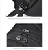 Black Trendy Korean-Style Large-Capacity Backpack for Women - 14" Laptop Travel Bag