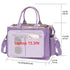 Blue Stylish Women's Large Canvas Tote Bag - 15.3in Laptop Mommy Bag with Crossbody Strap
