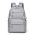 Grey Trendy Korean-Style Large-Capacity Backpack for Women - 14 Laptop Travel Bag"