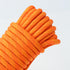 Orange 10mm Double Hook Climbing Rope Set - 15m Durable Outdoor Safety Rescue Cord
