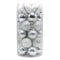 Silver 30-Piece 6cm Electroplated Christmas Baubles - Hand-Painted Tree Ornaments