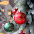 Senior Citizen 72-Piece Christmas Bauble Set - Hand-Painted House and Round Ornaments