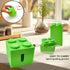 Playful Building Block Desk Cable Holder - Creative Cord Organizer Tidy, 2-Pack