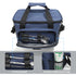 Black Versatile Large-Capacity Picnic Insulated Bag - Detachable Shoulder Strap & Ice Pack
