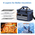 Navy Blue Versatile Large-Capacity Picnic Insulated Bag - Detachable Shoulder Strap & Ice Pack