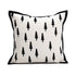 45*45cm Trees Triangle Elegant Two-Piece INS-Style Jacquard Pillow Covers - Black & White Sofa Decor