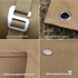 Coffee Brown Thick Waterproof Ground Mat - Durable Oxford Fabric Tent Pad