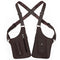 Brown Tactical Underarm Shoulder Holster Bag - Anti-Theft Double Pouch Vest Pack for Men