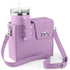 Purple Portable Insulated Water Bottle Carrier Bag with Adjustable Shoulder Strap - Crossbody Drink Holder for Outdoor Activities