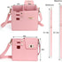 Khaki Portable Insulated Water Bottle Carrier Bag with Adjustable Shoulder Strap - Crossbody Drink Holder for Outdoor Activities