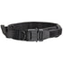XL Black Tactical Dog Collar - Heavy Duty Nylon Pet Collar for Medium & Large Dogs, Adjustable (3.8cm Width)