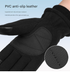 M Black Winter Fleece Touchscreen Gloves - Warm & Water-Repellent for Cycling & Outdoor Sports
