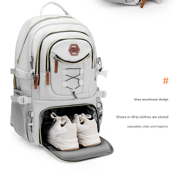 Green Stylish Large Capacity Backpack - Water-Resistant Oxford Rucksack for Travel, School & Daily Use