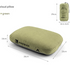 Green Ergonomic Memory Foam Travel Pillow for Neck Support - Portable & Compact for Camping, Flights, and Napping