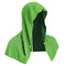 Green 5-Pack Instant Cooling Towel Set - UPF Sun Protection Hooded Ice Towels for Sports & Outdoor Activities