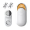White Digital Display Electric Lint Remover - 3-Speed USB Rechargeable Fabric Shaverc