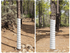White 4-Pack Spiral Tree Trunk Protector Guard - Flexible Sapling Bark Shield