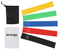 Multicolor 2PCS Premium Resistance Loop Bands Set of 5 - Fitness Exercise Bands for Legs, Glutes, and Strength Training with Carry Bag
