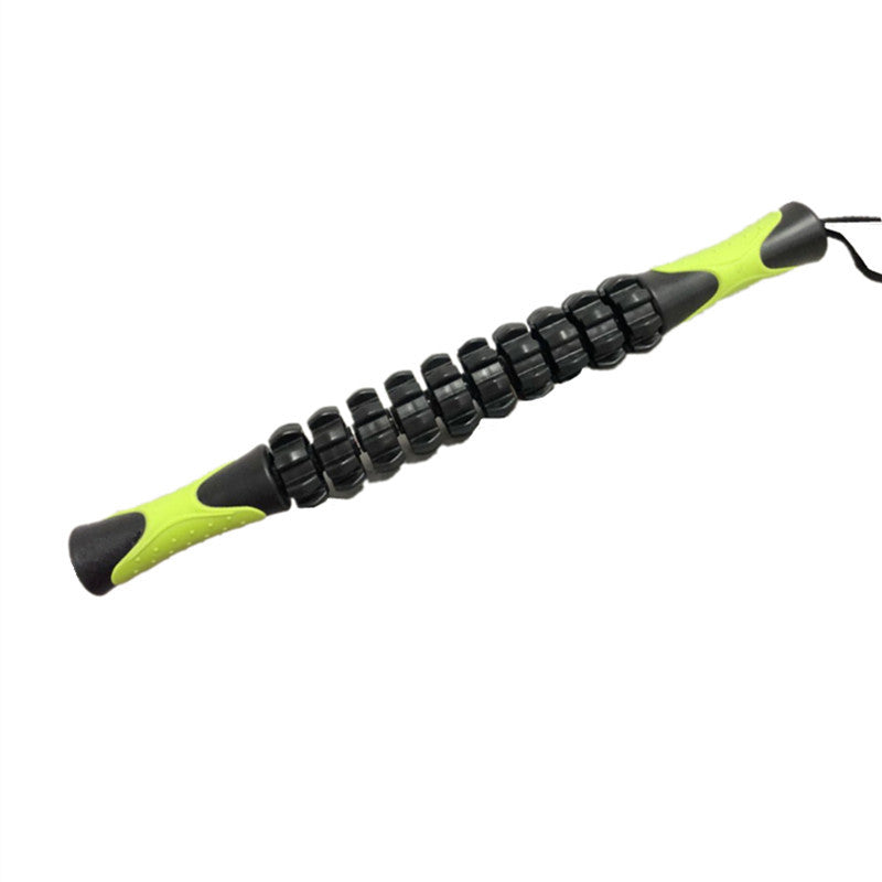 Black Deep Tissue Massage Roller Stick for Muscle Soreness & Recovery - Portable Fascia Release Tool