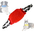 Red Durable Dog Tug Toy with 2 Handles - Interactive Bite Pillow for Training & Tug of War